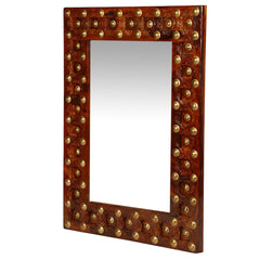 Mogra Antique Brass Work Mirror Frame Brass Work