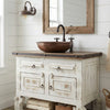 Indian Hand Carved Solid Wood Bathroom small Vanity V07