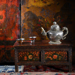 Avani Indian Hand Painted Solid Wood Coffee Table C64