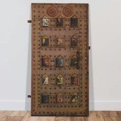 Indian Vintage Antique Hand Carved Teak Wood Door Panel 118