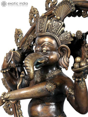 Indian Lord Ganesha Handmade Brass Statue