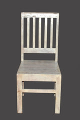 MADE TO ORDER Indian Mango Classic Wooden Seating Chair White