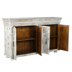 Indian Hand Carved Solid Wood Sideboard S77