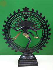 Indian Lord Nataraja Shiva Brass Statue