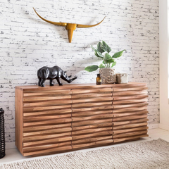 The Attic Artic Solid Wood Sideboard Natural