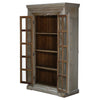 Hand Carved Solid Wooden Glass Doors Cabinet Cupboard Wardrobe D143