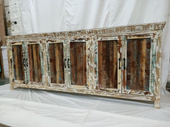 Corso Reclaimed timber Boat Wood X Large Sideboard Buffet Hutch 225x40x90cm