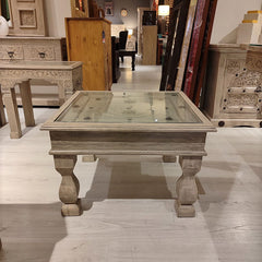 Indian Hand Carved Solid Wood Coffee Table C23