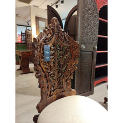 Indian Hand Carved Solid Wood Chair For Dining & Living Room 02