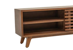 The Attic Hand Carved Solid Wood TV Unit Brown 71