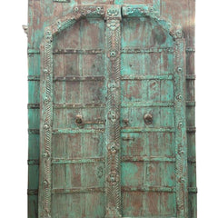 Indian Vintage Antique Handcrafted Reclaimed Wood Door 52