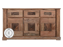 Solid Wood Indian Sideboard large Natural 160x45x85 cm