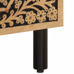 Kraft Bazaar Indian  Wood Hand Carved Bedside Table 54