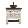 Indian Hand Carved Solid Wood Bathroom small Vanity V07