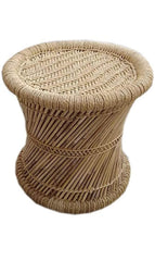 Handmade Natural Bamboo Cane Bar Stool Mudda Stool