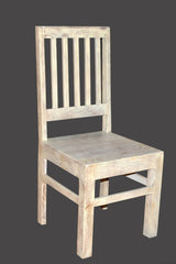 MADE TO ORDER Indian Mango Classic Wooden Seating Chair White