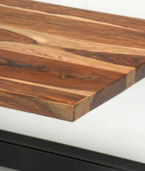 Industrial Metal and Solid Wood Coffee Table C116