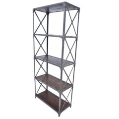 Angle Industrial Large Bookshelf Book Stand 80x40x180cm