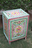 Indian Hand Painted Solid Wood Bedsides Table B9
