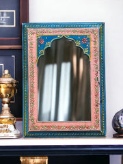 Avani Handpainted Solid Wooden Mirror Frame 52