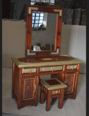 Antique Brass Work Rajasthan Dressing Table