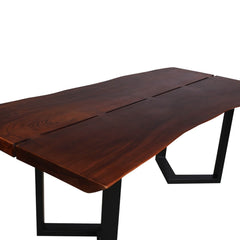 McAllen Suar Wood Live Edge Large Dining Table