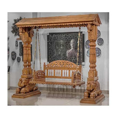 Indian Furniture Solid Hard Wood Swing Traditional Carving