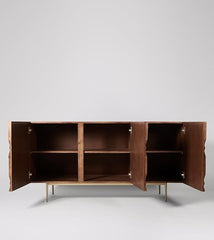 The Gileteen Solid Wood Sideboard Tv Cabinet for Living Room