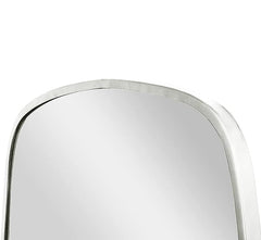 Corsica Ohana Oval Full-Length with Detachable Stand in Mild Steel Wall & Free-Standing Pearl White Mirror Frame