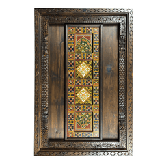 Mughal Hand Painted and Hand Carved Solid Wood Dining Table 13