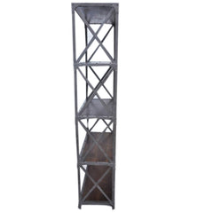 Angle Industrial Large Bookshelf Book Stand 80x40x180cm