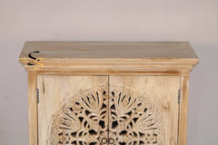 Indian Hand Carved Solid Wood Cabinet D129