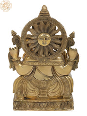 Indian Lord Ganesha Handmade Brass Statue