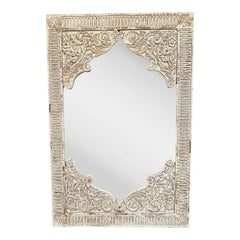 Antique Hand Carved Solid Wood Mirror Frame 101
