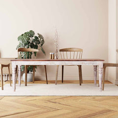Rustica Reclaimed Solid Wood Rustic Dining Table C19