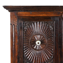 Antique Indian Hand Carved Solid Wood Almirah Cabinet Wardrobe 05