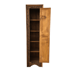 Indian Hand Carved Solid Wood Cabinet Bookshelf B11