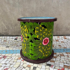 Indian Hand Painted Carved Solid Wood Coffee Table C145