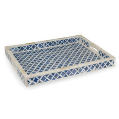 Maaya Bone Inlay Serving Tray - Moroccan Design 49x39x5cm