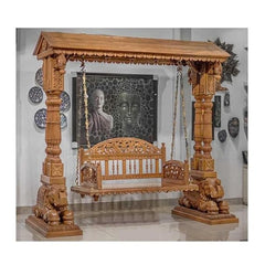 Indian Furniture Solid Hard Wood Swing Traditional Carving