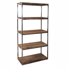 Live Edge Sleeper Shelving Industrial Bookshelf Display Shelf 80x36x170cm