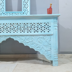 Indian Handmade Carved Wooden Mehrab Console Hall Table 150x40x76Cm