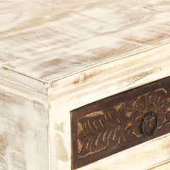 Indian Hand Carved Solid Wooden Bedside Table 59