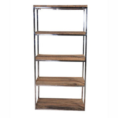 Live Edge Sleeper Shelving Industrial Bookshelf Display Shelf 80x36x170cm