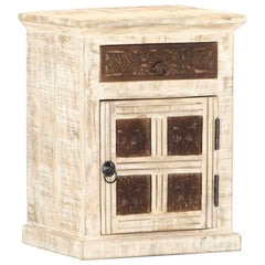 Indian Hand Carved Solid Wooden Bedside Table 59