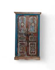 Indian Hand Carved Solid Wooden Cupboard Wardrobe D74