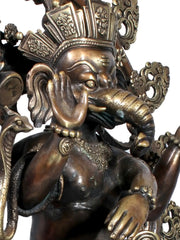 Indian Lord Ganesha Handmade Brass Statue