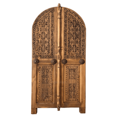 Indian Hand Carved Solid Wooden Cupboard Wardrobe D48