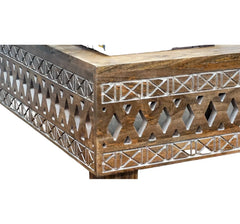 Hand Carved Solid Wood Coffee Table B5