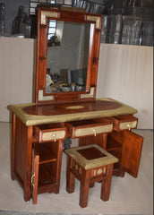 Antique Brass Work Rajasthan Dressing Table